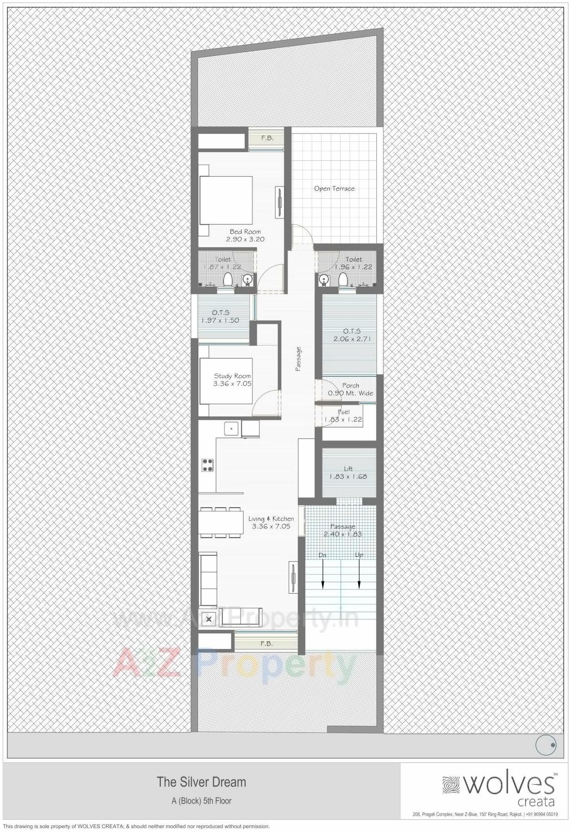 Layout of real estate project The Silver Dream located at Nana-mava, Rajkot, Gujarat