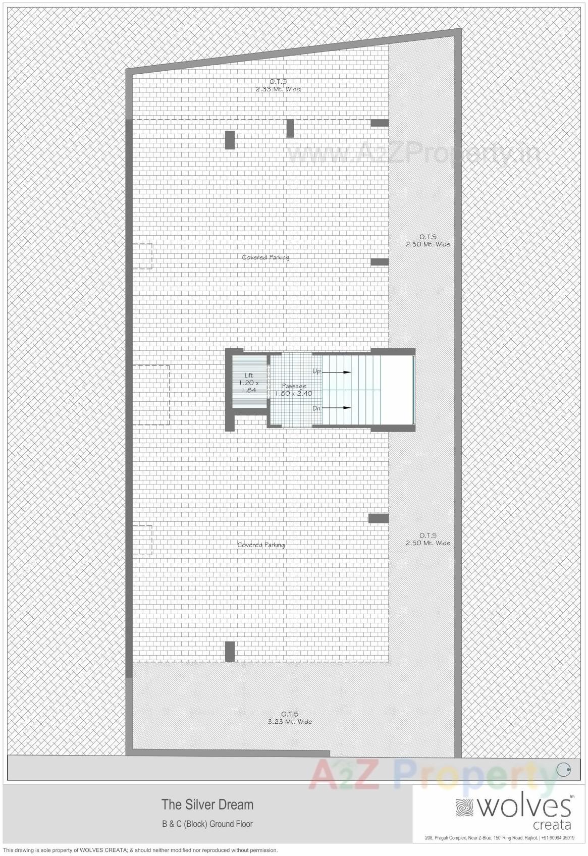 Layout of real estate project The Silver Dream located at Nana-mava, Rajkot, Gujarat