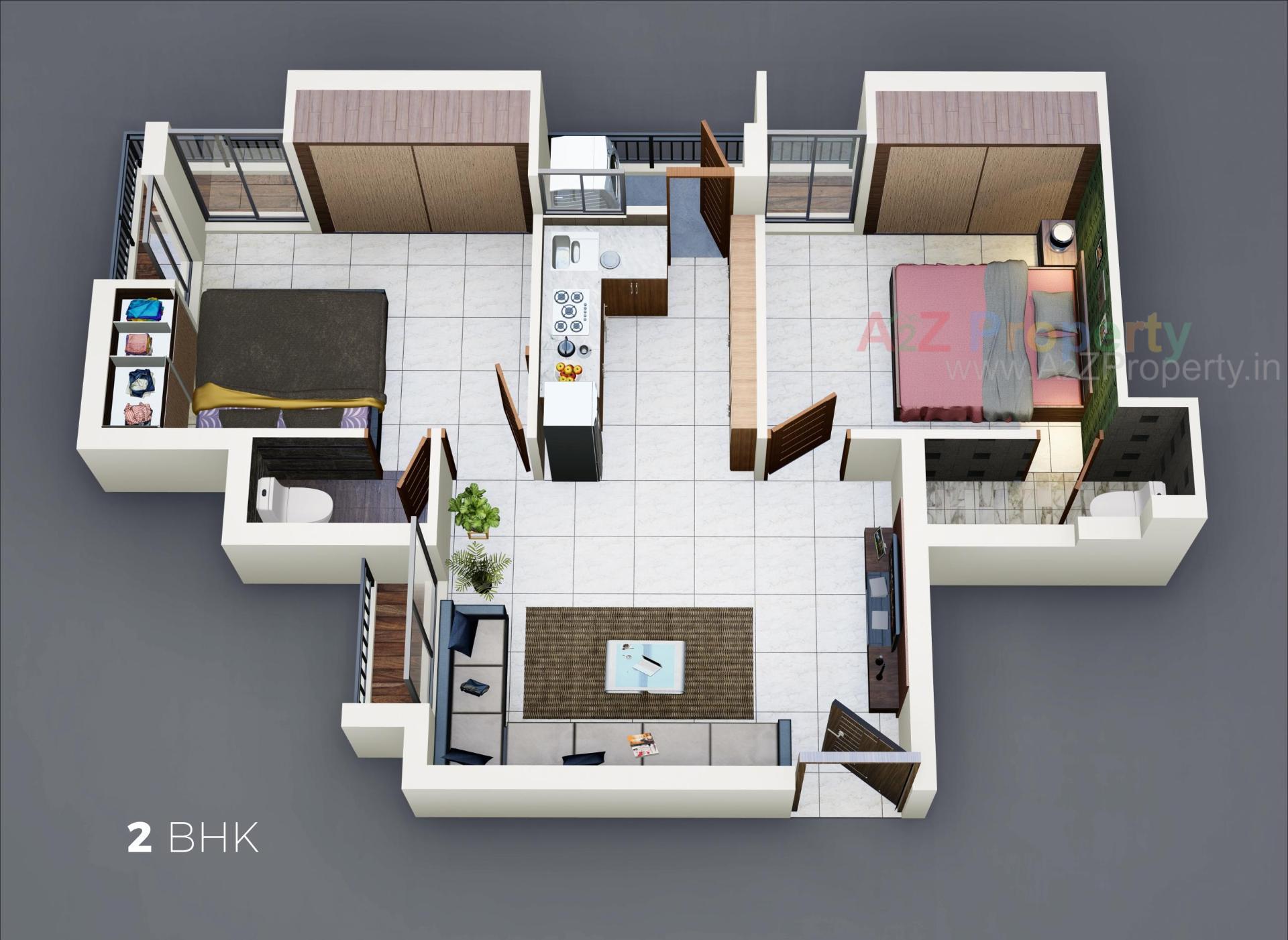 Layout of real estate project The Sky View located at Kothariya, Rajkot, Gujarat