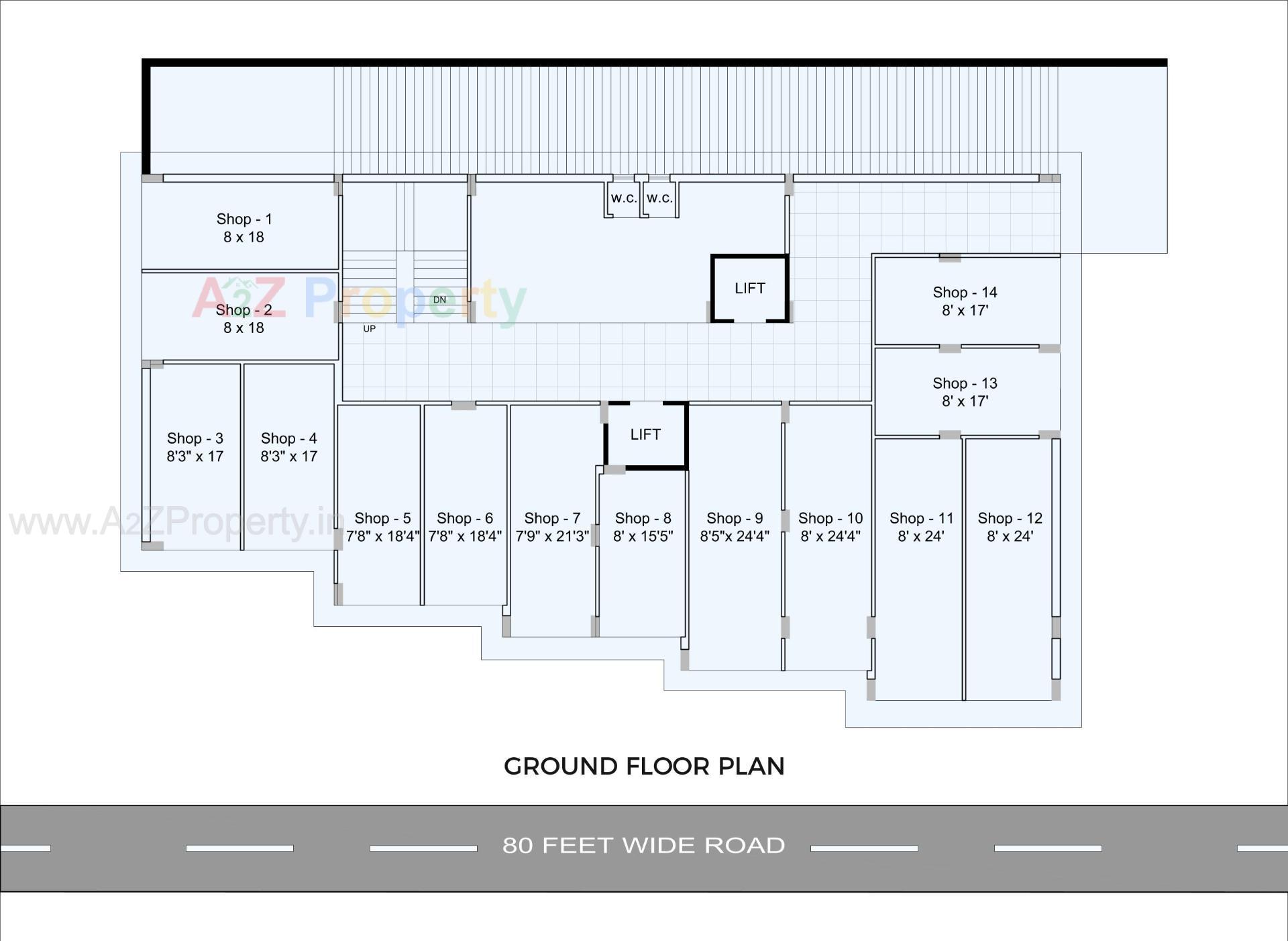 Layout of real estate project The Sky View located at Kothariya, Rajkot, Gujarat