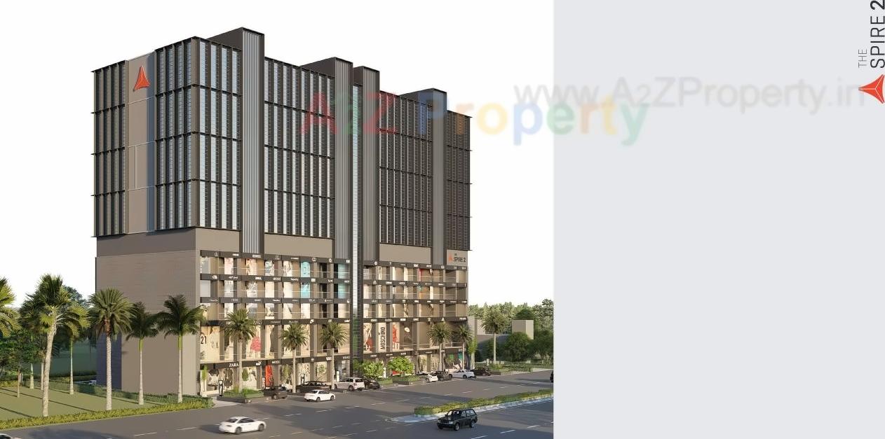 3D Elevation of real estate project The Spire located at Raiya, Rajkot, Gujarat