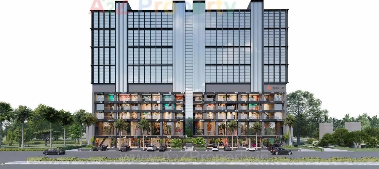 3D Elevation of real estate project The Spire located at Raiya, Rajkot, Gujarat