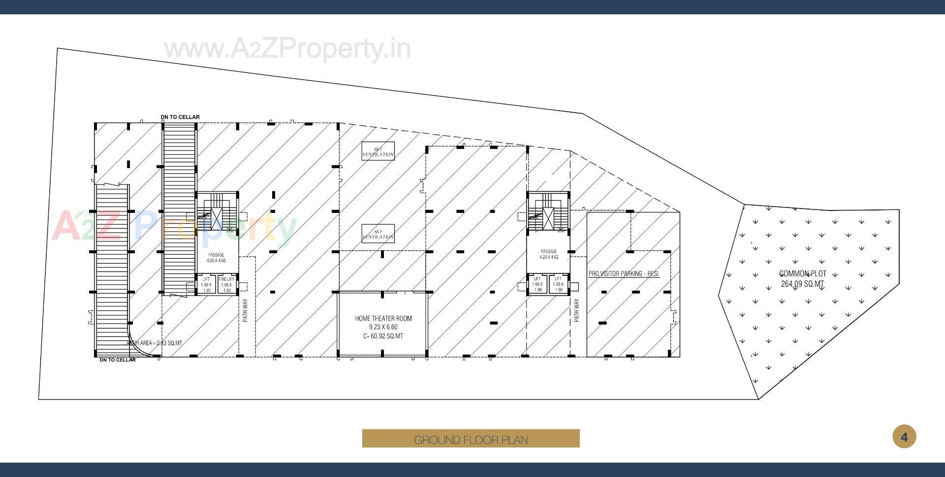 Layout of real estate project The Spreb Glory located at Nanamava, Rajkot, Gujarat