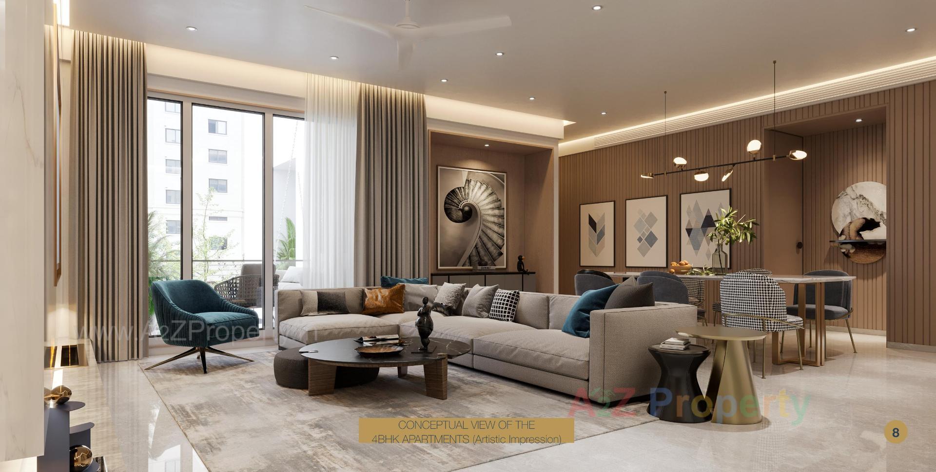 3D Elevation of real estate project The Spreb Glory located at Nanamava, Rajkot, Gujarat