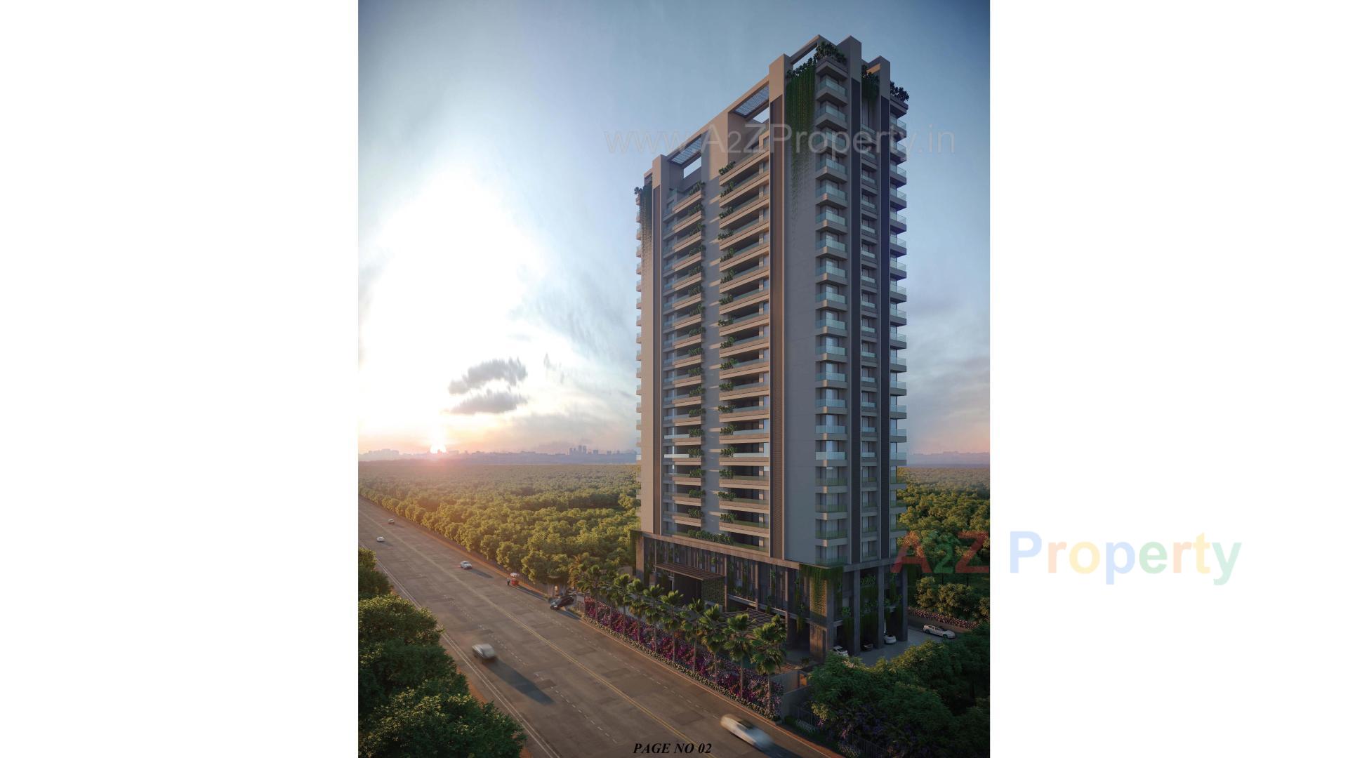 3D Elevation of real estate project The Vibe located at Motamava, Rajkot, Gujarat