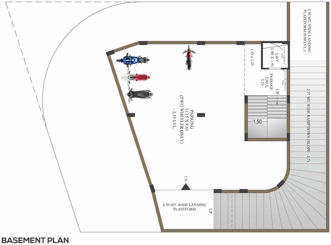 Layout of real estate project The Vrundavan located at Rajkot, Rajkot, Gujarat