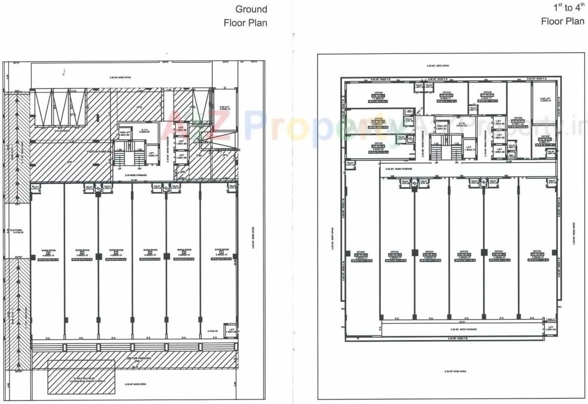 Layout of real estate project Time Square Ii located at Madhapar, Rajkot, Gujarat