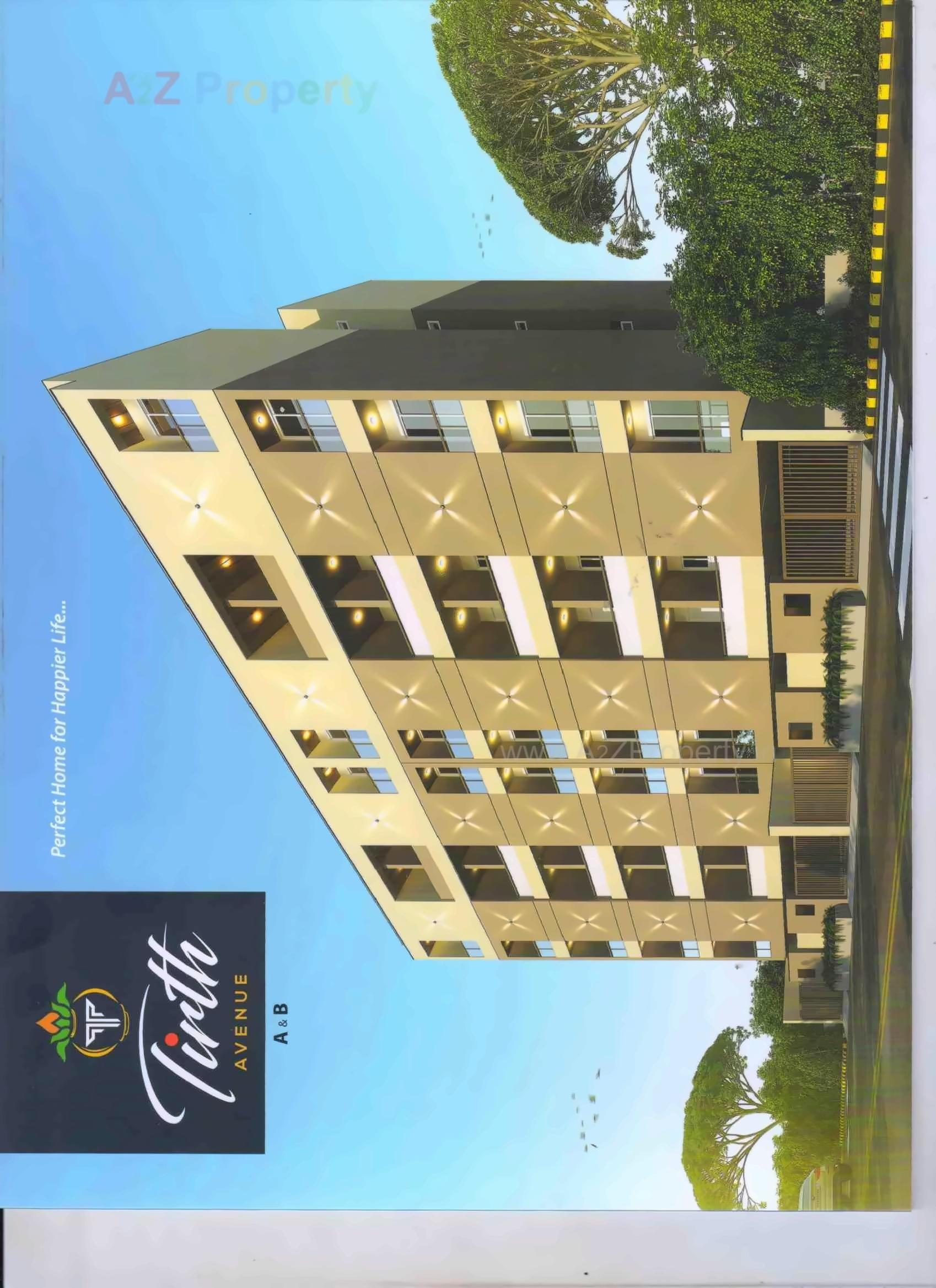 3D Elevation of real estate project Tirth Avenue located at Rajkot, Rajkot, Gujarat