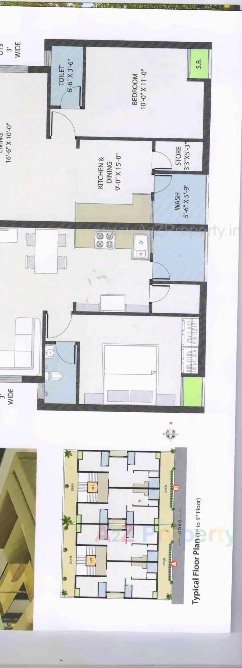 Layout of real estate project Tirth Avenue located at Rajkot, Rajkot, Gujarat