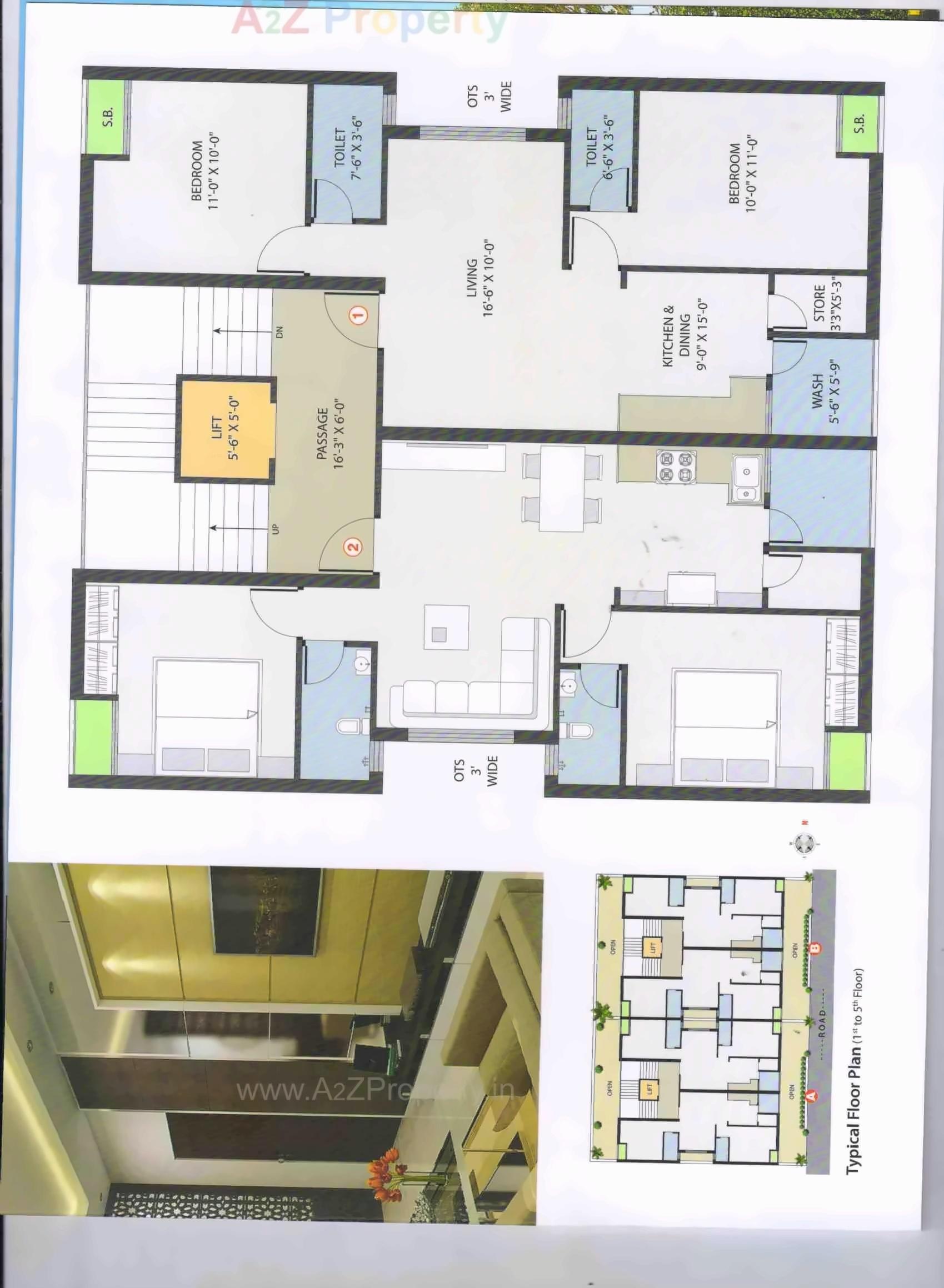Layout of real estate project Tirth Avenue located at Rajkot, Rajkot, Gujarat
