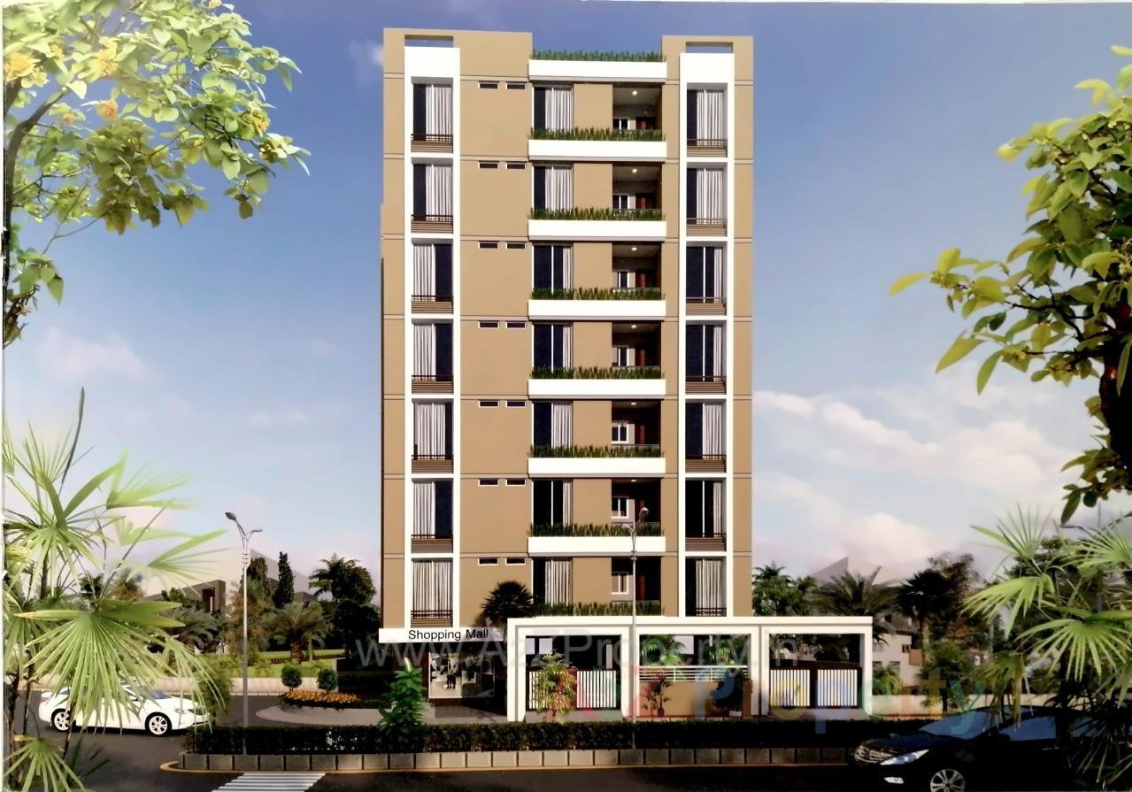 3D Elevation of real estate project Titanium Heights located at Gondal, Rajkot, Gujarat