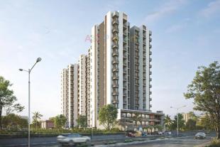 Elevation of real estate project Tridan Heights located at Mavdi, Rajkot, Gujarat