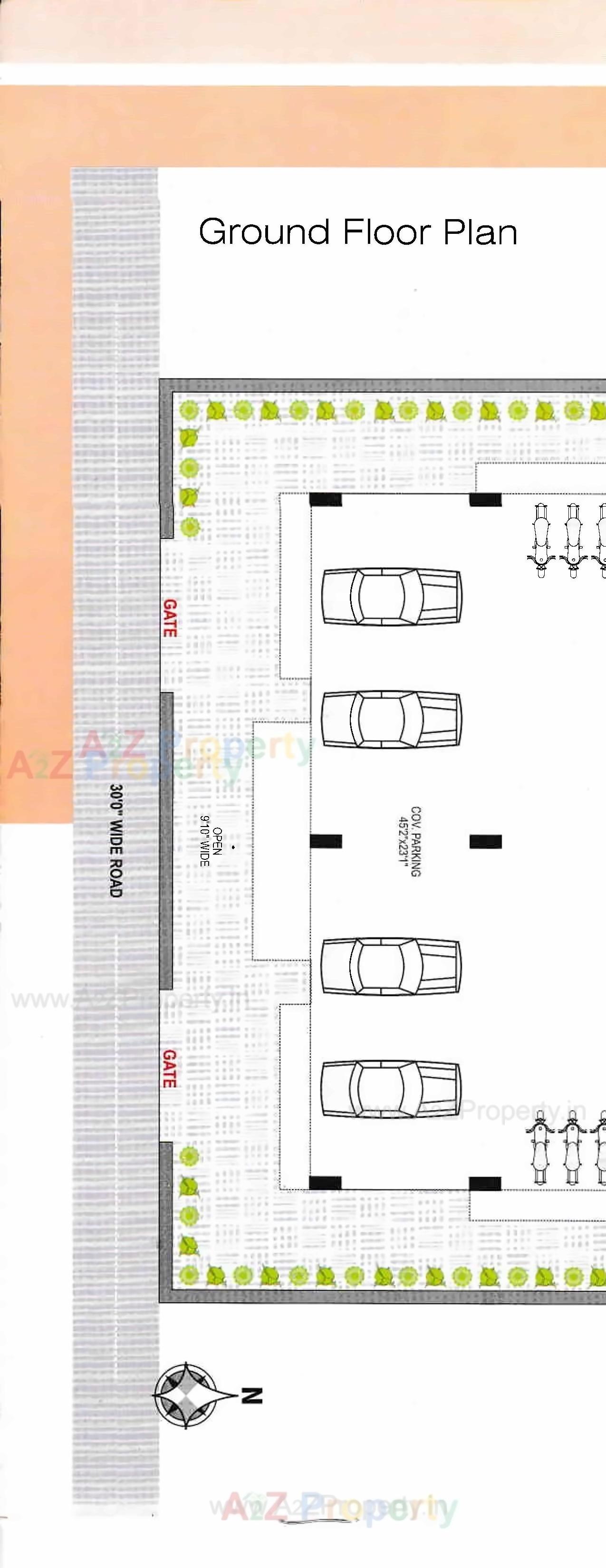 Layout of real estate project Trinetra located at Rajkot, Rajkot, Gujarat