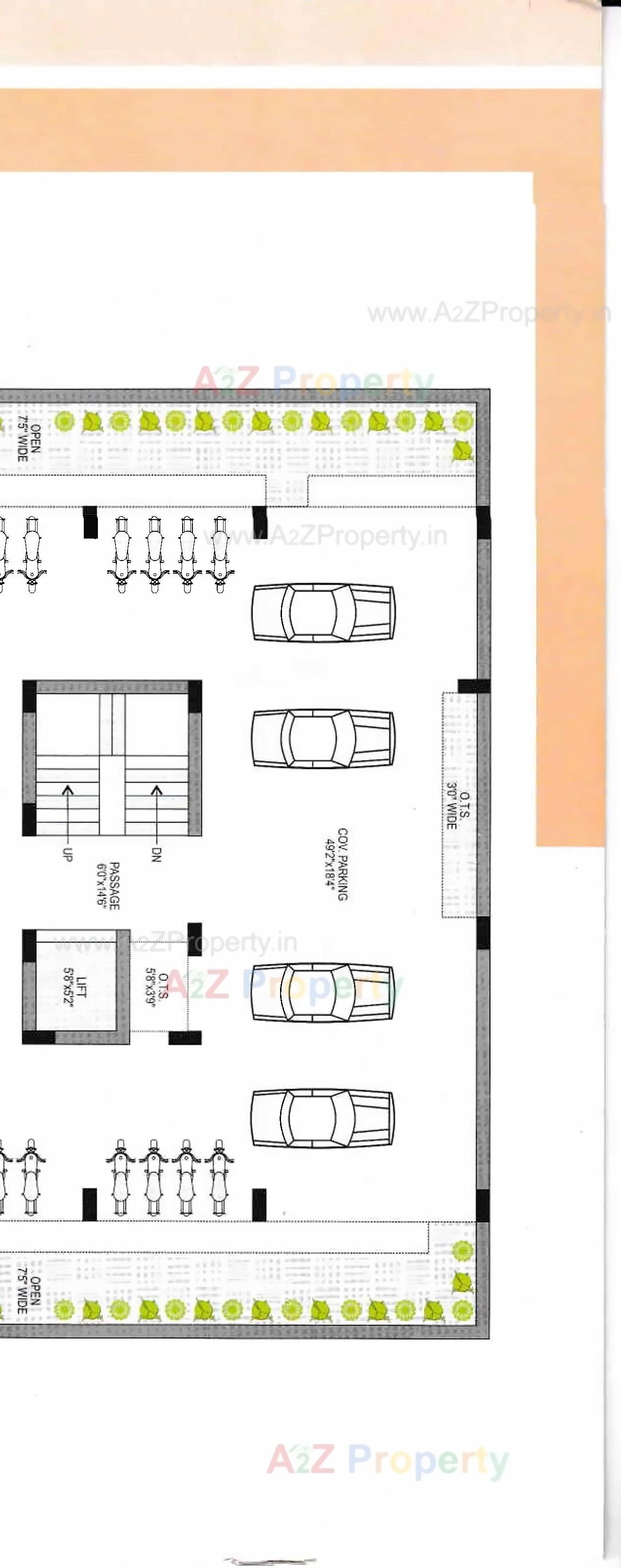 Layout of real estate project Trinetra located at Rajkot, Rajkot, Gujarat