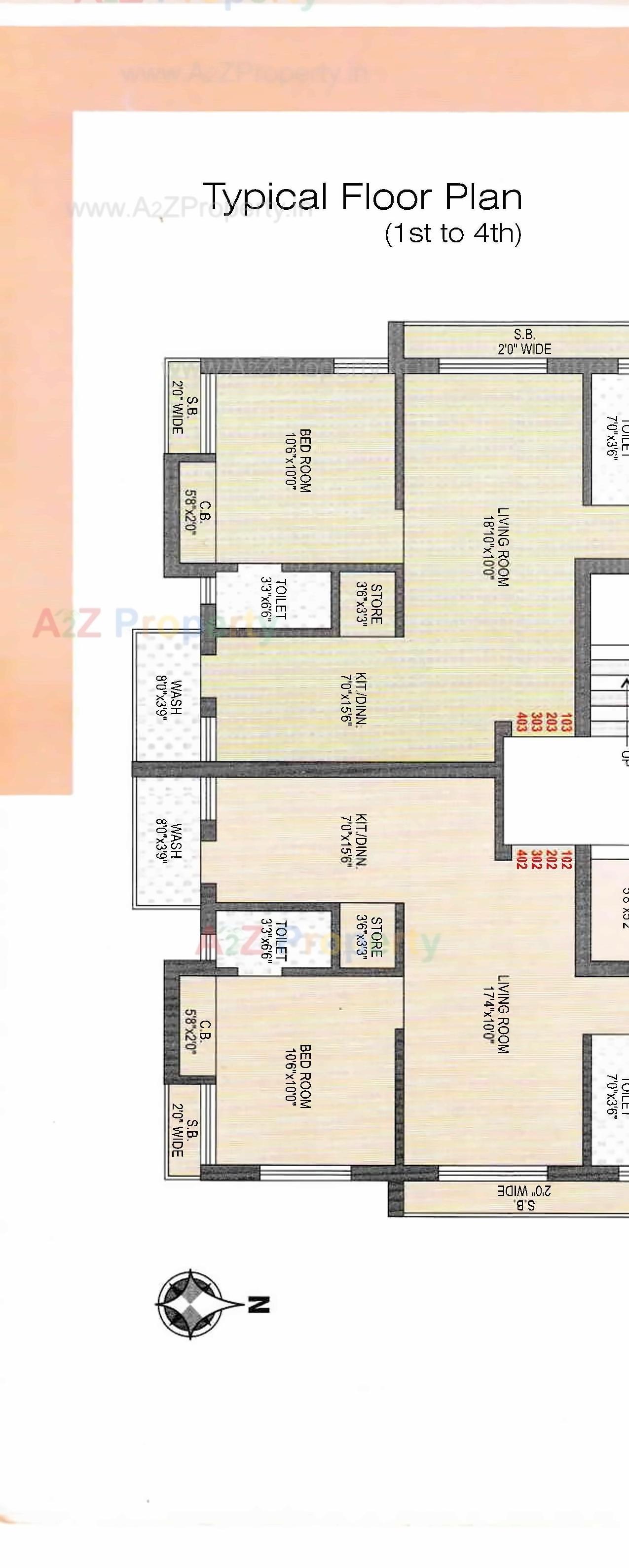 Layout of real estate project Trinetra located at Rajkot, Rajkot, Gujarat