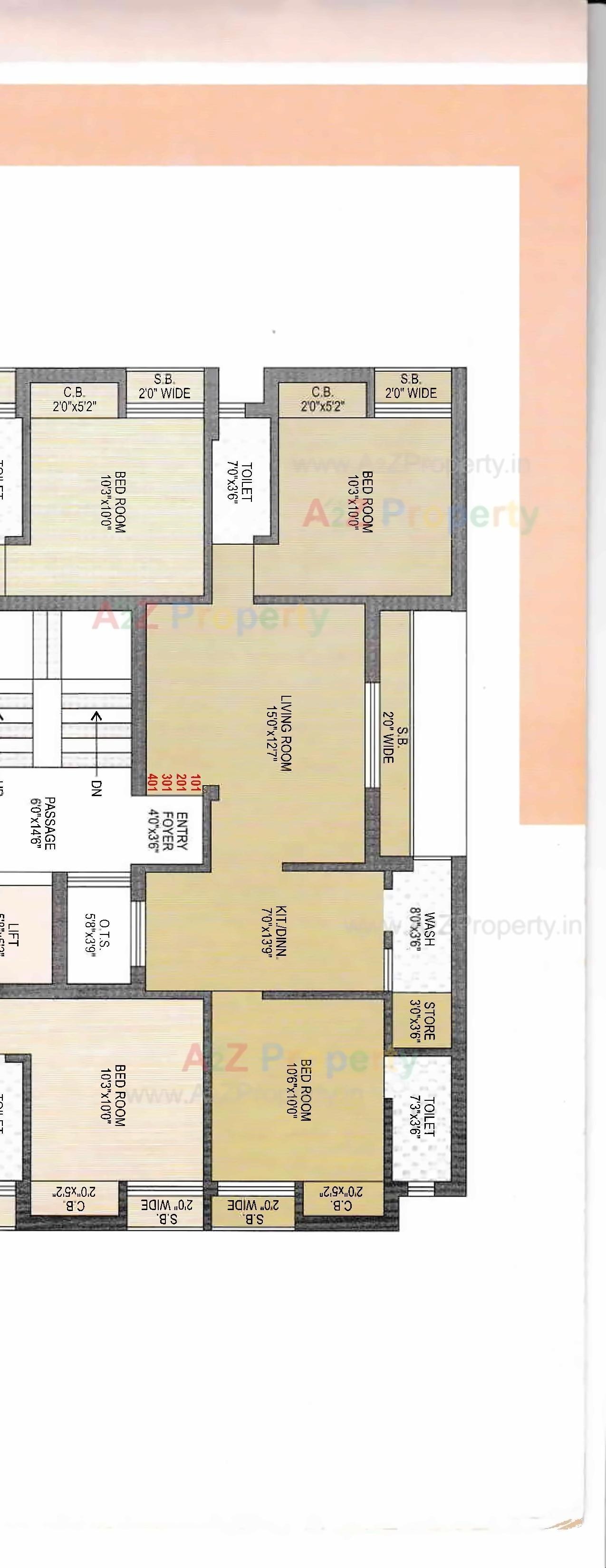 Layout of real estate project Trinetra located at Rajkot, Rajkot, Gujarat
