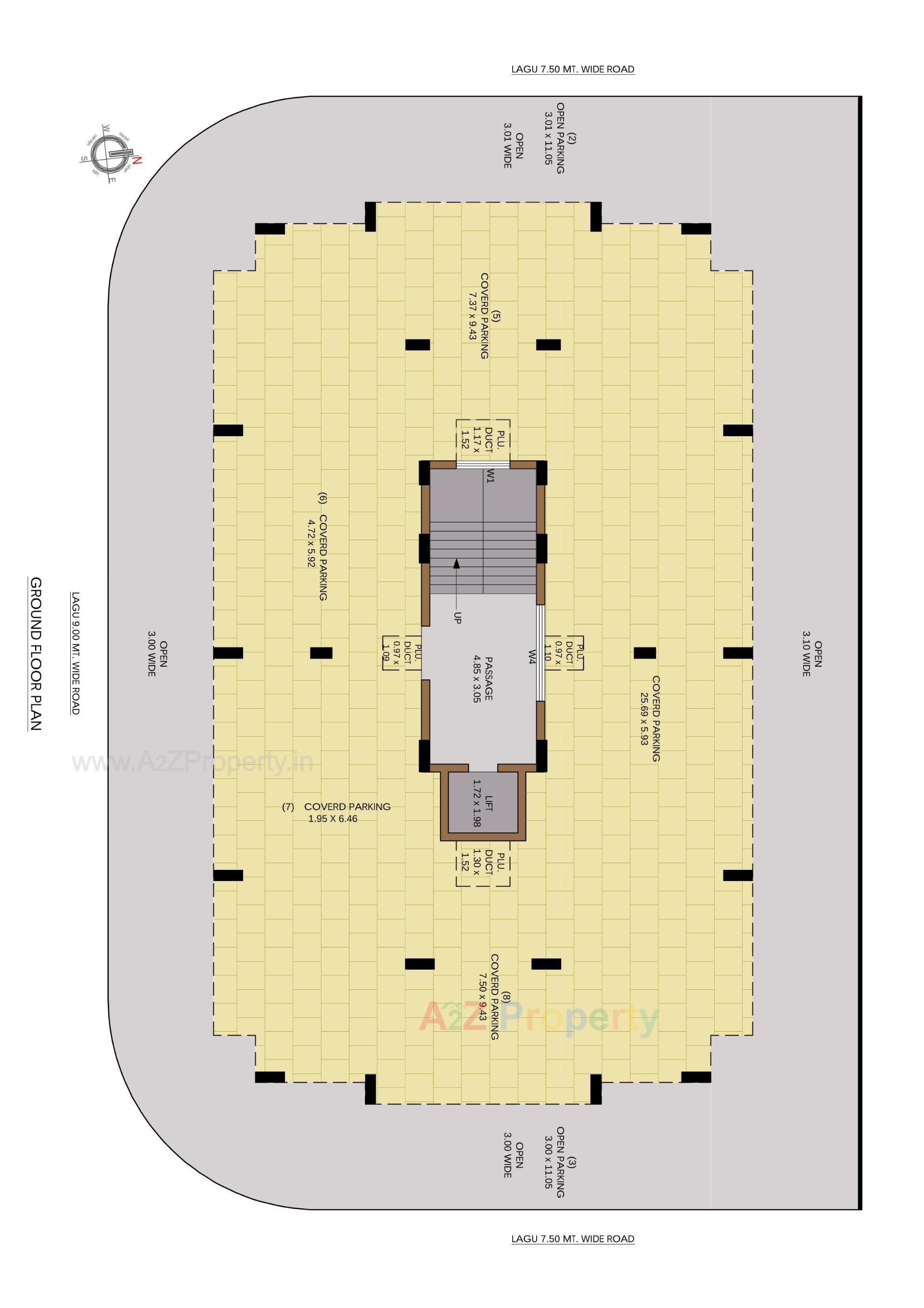 Layout of real estate project Tulshi Sanidhya located at Rajkot, Rajkot, Gujarat
