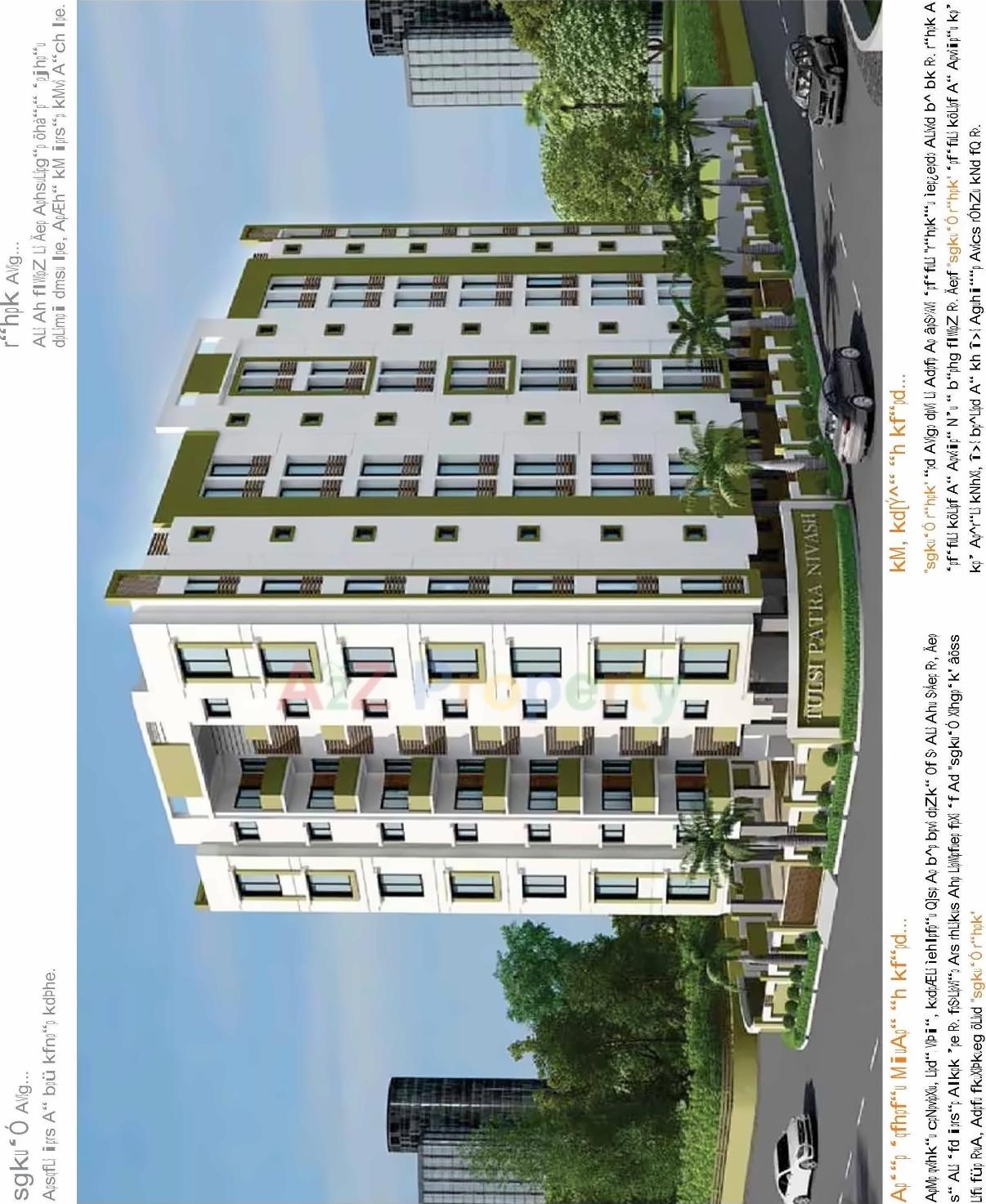 3D Elevation of real estate project Tulshipatra Niwas located at Kotharia, Rajkot, Gujarat