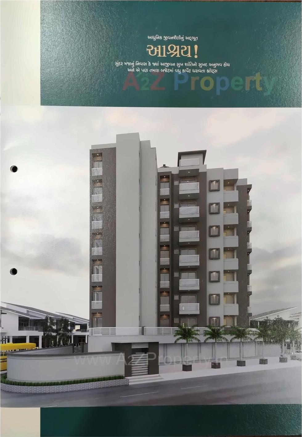 3D Elevation of real estate project Tulsi Aashray located at Kothariya, Rajkot, Gujarat