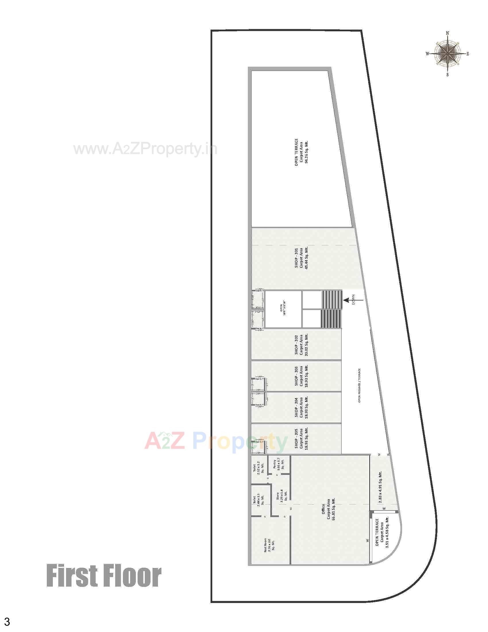 Layout of real estate project Tulsi located at Ghanteshwar, Rajkot, Gujarat
