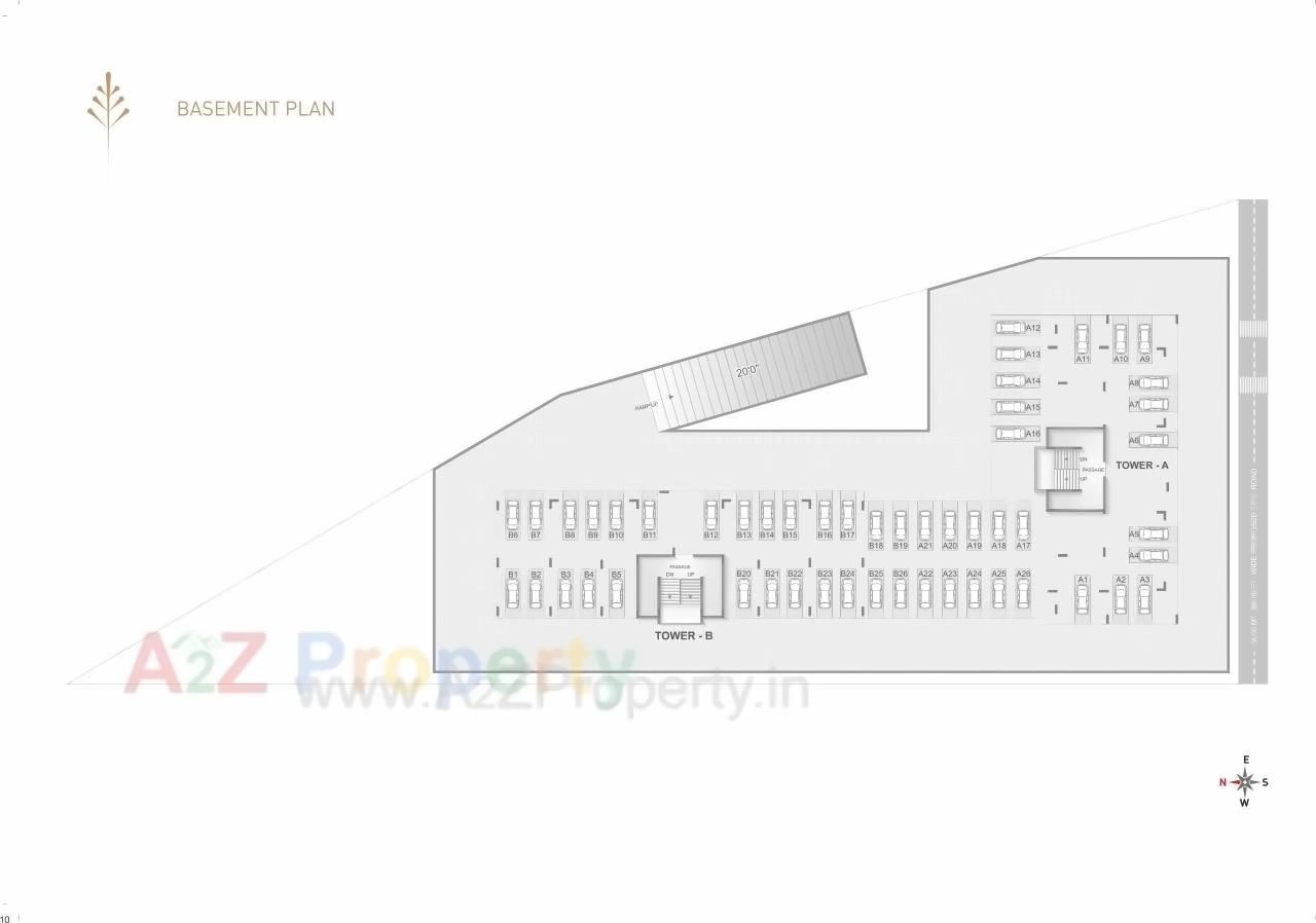 Layout of real estate project Tulsi Green located at Motamava, Rajkot, Gujarat
