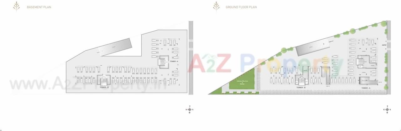 Layout of real estate project Tulsi Green located at Motamava, Rajkot, Gujarat