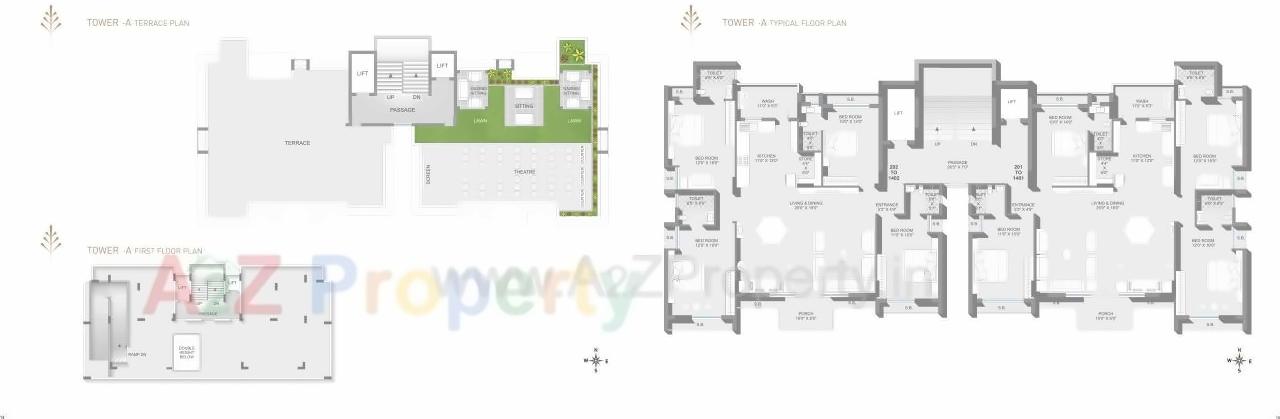 Layout of real estate project Tulsi Green located at Motamava, Rajkot, Gujarat