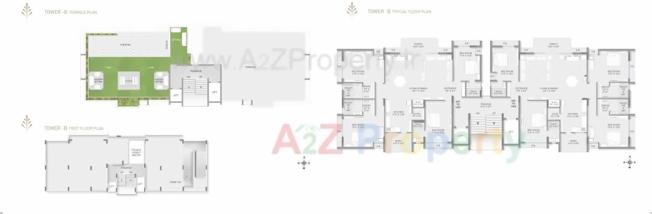 Layout of real estate project Tulsi Green located at Motamava, Rajkot, Gujarat