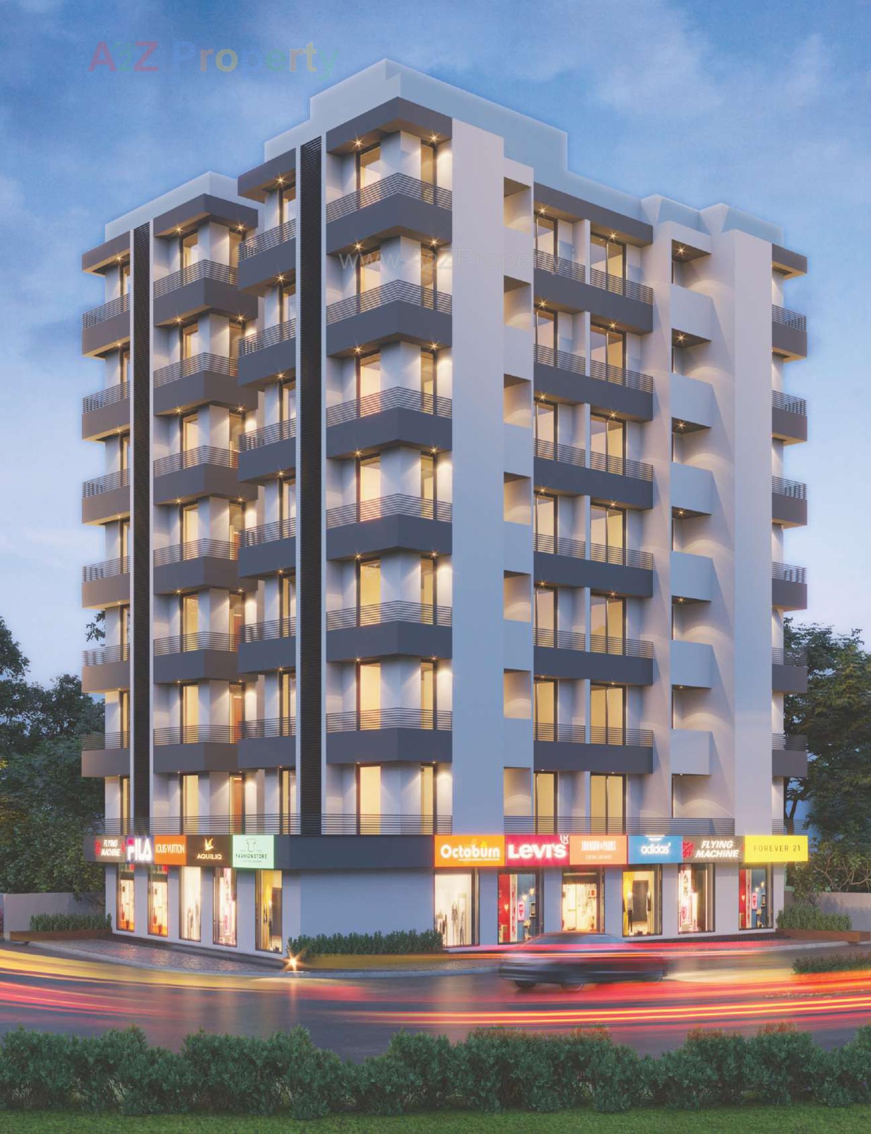 3D Elevation of real estate project Tulsi Palace located at Ghanteshwar, Rajkot, Gujarat