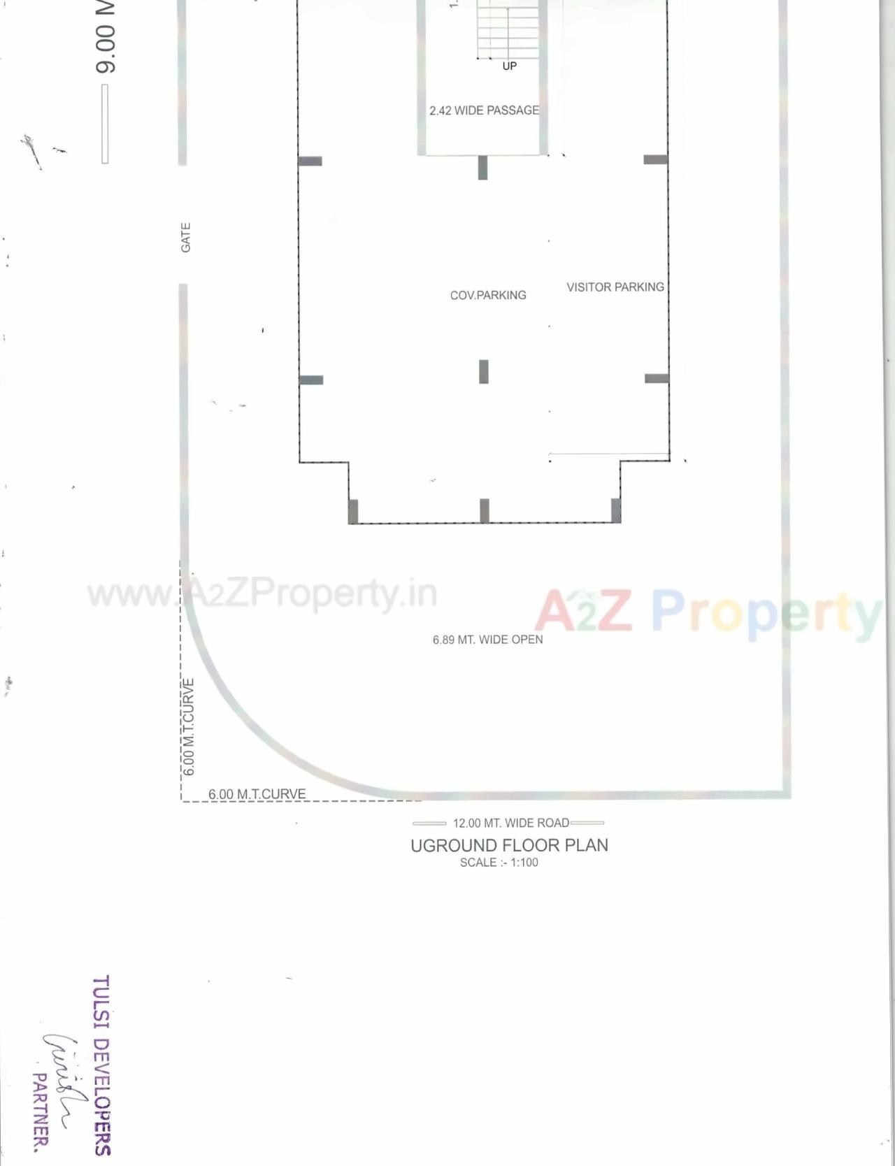 Layout of real estate project Tulsi Patra located at Ghanteshwar, Rajkot, Gujarat