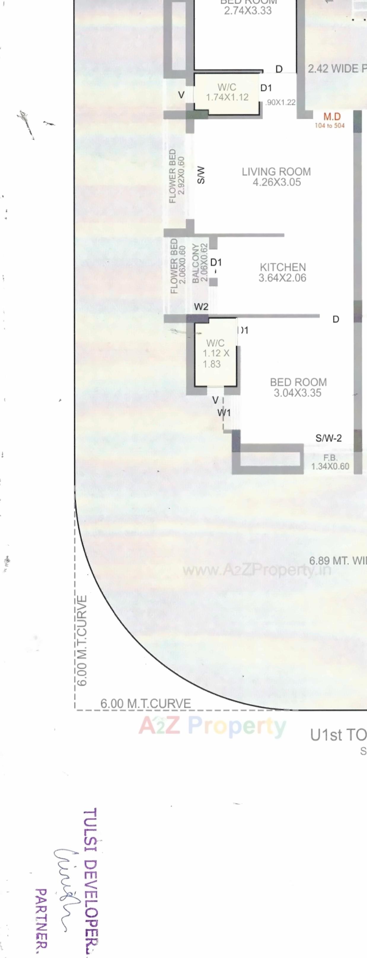 Layout of real estate project Tulsi Patra located at Ghanteshwar, Rajkot, Gujarat