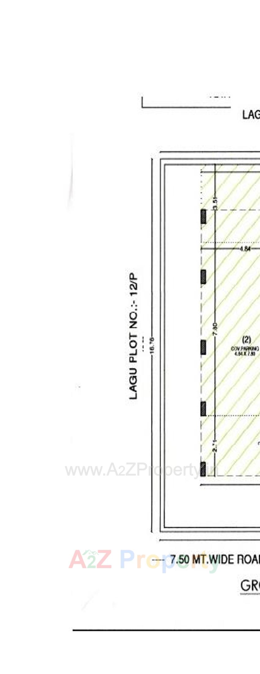 Layout of real estate project Tulsi Patra located at Mavdi, Rajkot, Gujarat