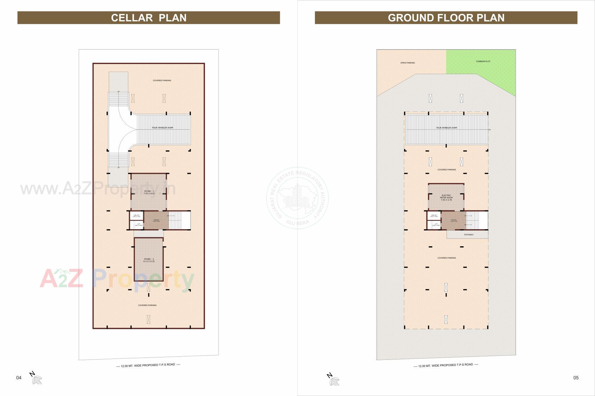 Layout of real estate project Tulsi Platina located at Mavdi, Rajkot, Gujarat