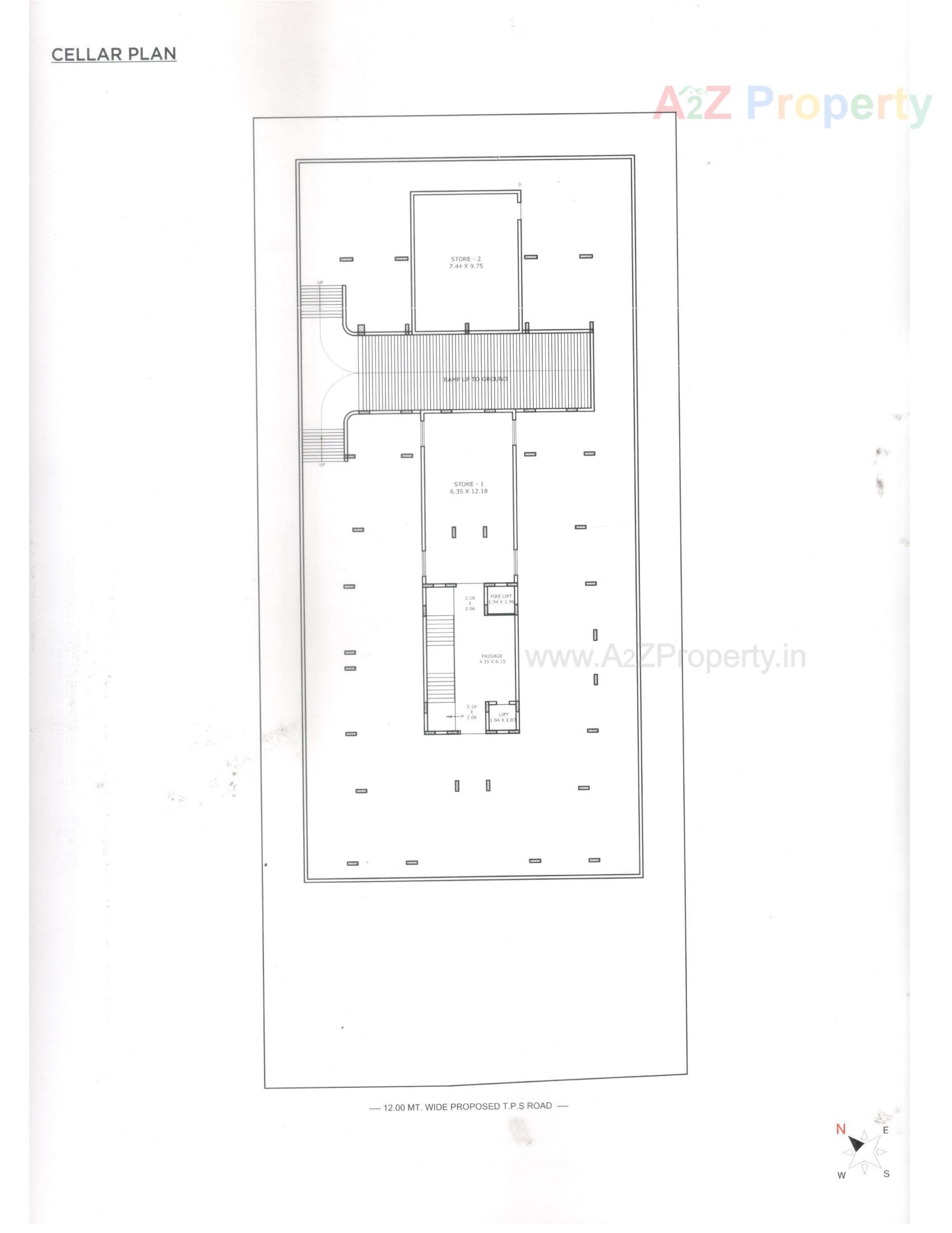 Layout of real estate project Tulsi Pride located at Mavdi, Rajkot, Gujarat