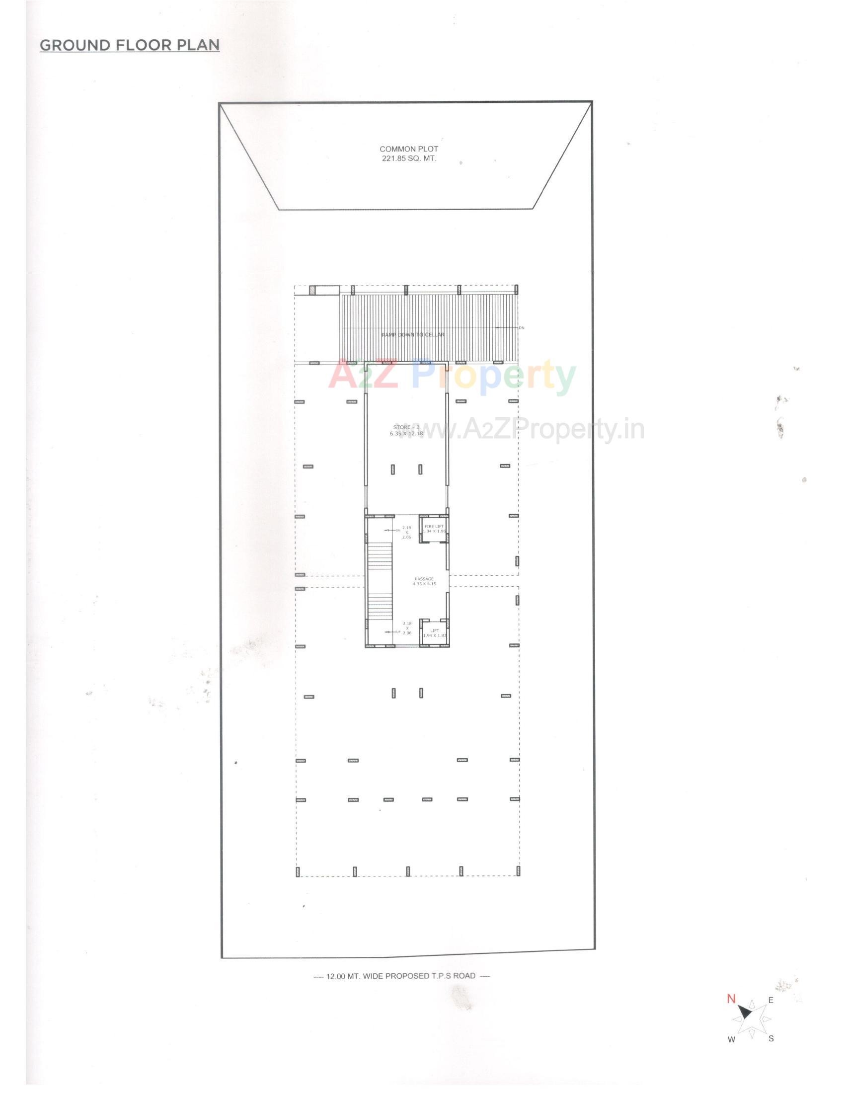 Layout of real estate project Tulsi Pride located at Mavdi, Rajkot, Gujarat