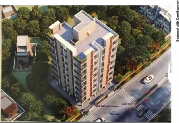 3D Elevation of real estate project Tulsipatra located at Ghanteshwar, Rajkot, Gujarat