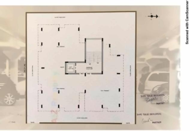 Layout of real estate project Tulsipatra located at Ghanteshwar, Rajkot, Gujarat