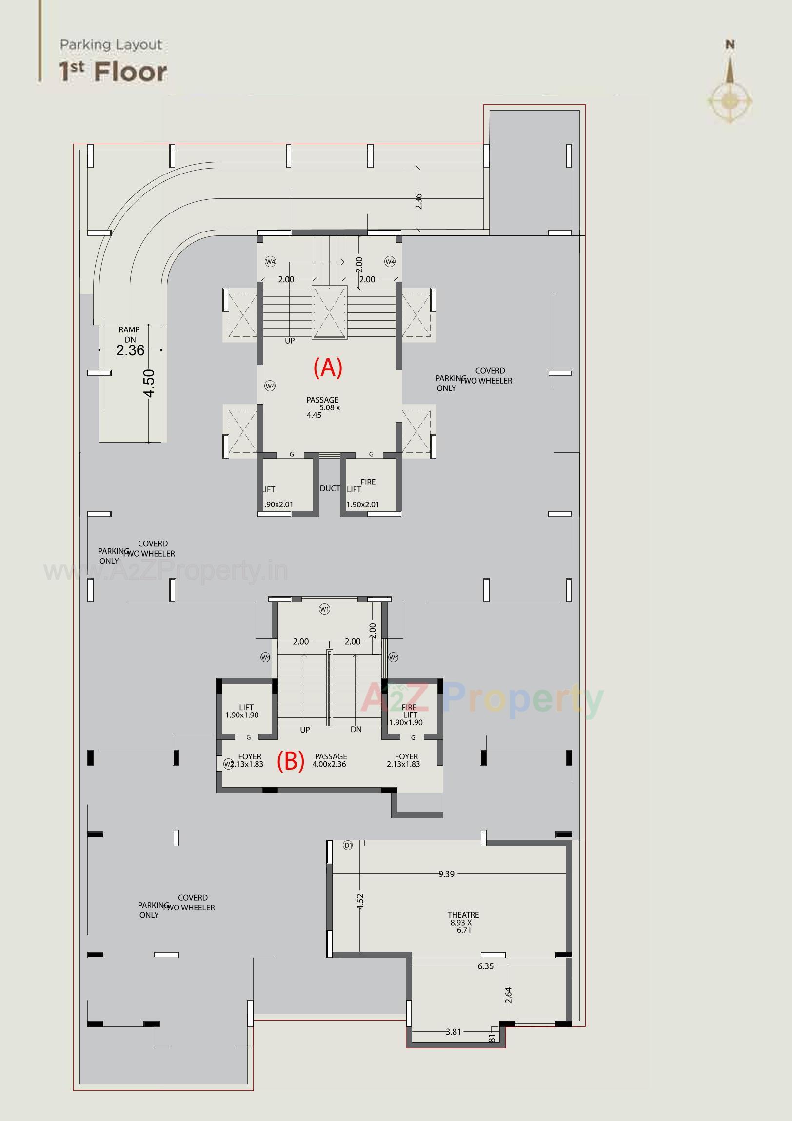 Layout of real estate project Tulsipatra located at Ghanteswar, Rajkot, Gujarat