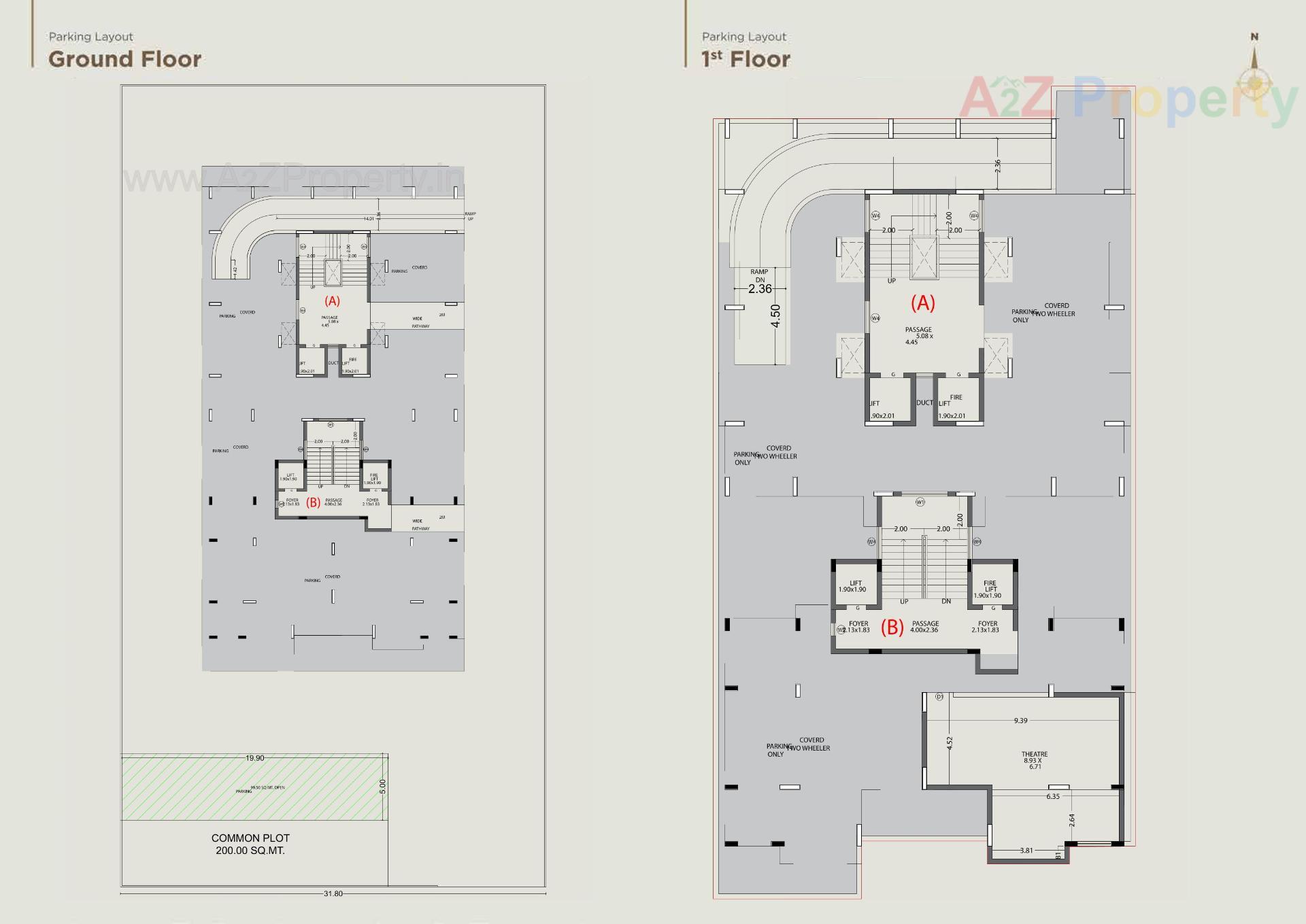Layout of real estate project Tulsipatra located at Ghanteswar, Rajkot, Gujarat