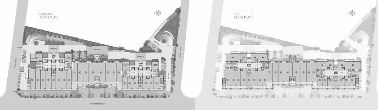 Layout of real estate project Twin Star located at Nana-mava, Rajkot, Gujarat