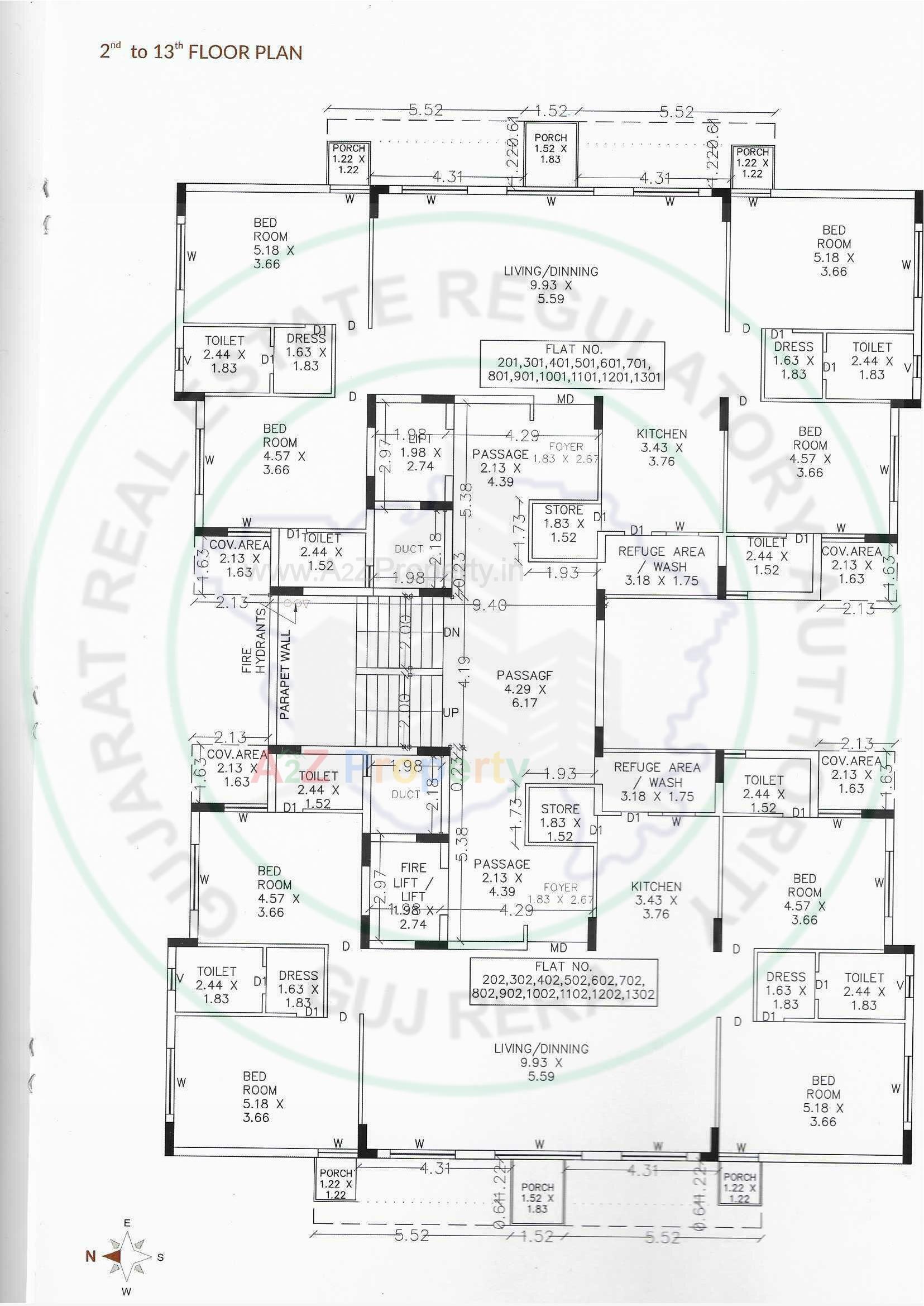 Layout of real estate project Unique Aspire located at Mavdi, Rajkot, Gujarat