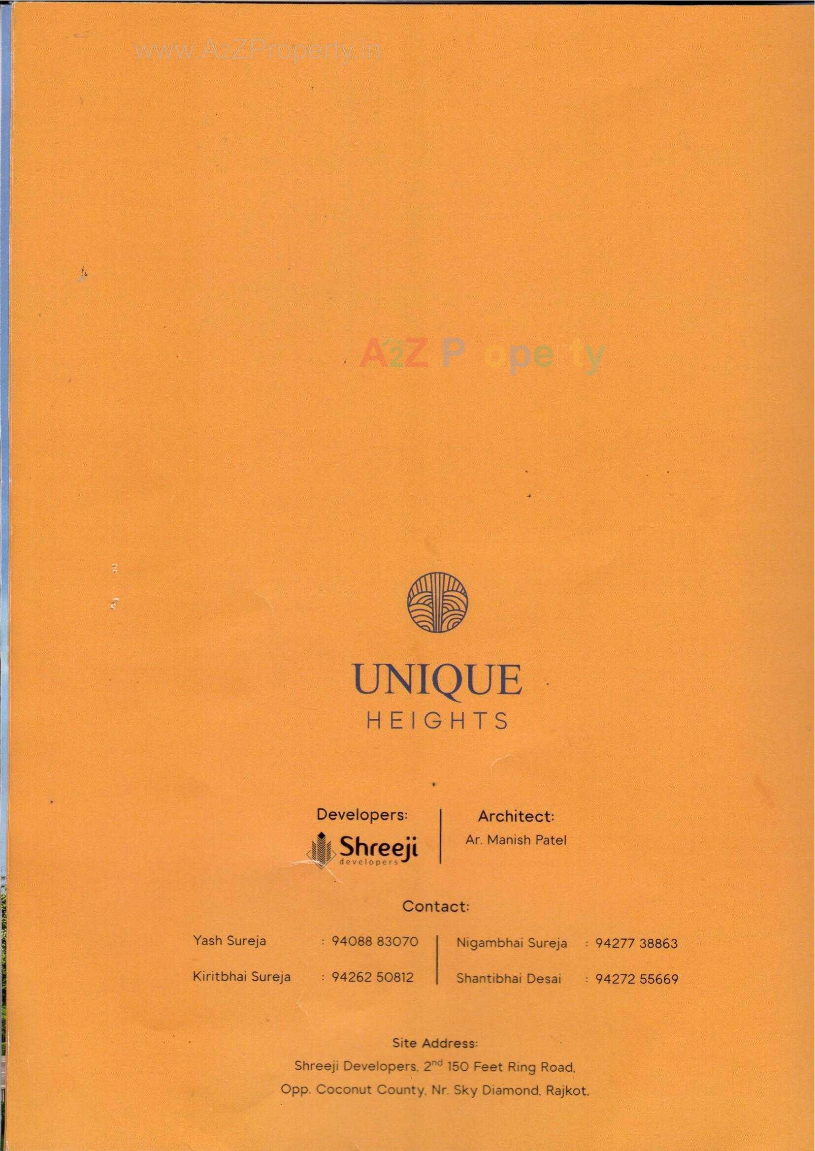  of real estate project Unique Heights located at Mavdi, Rajkot, Gujarat