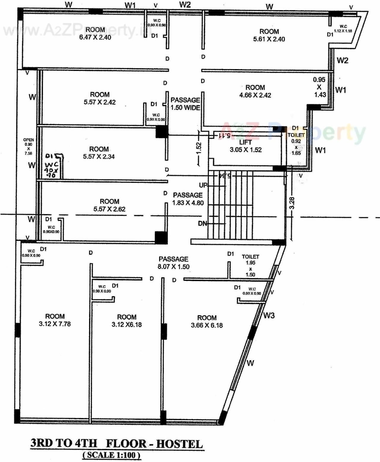 Layout of real estate project Unique Plaza located at Mavdi, Rajkot, Gujarat