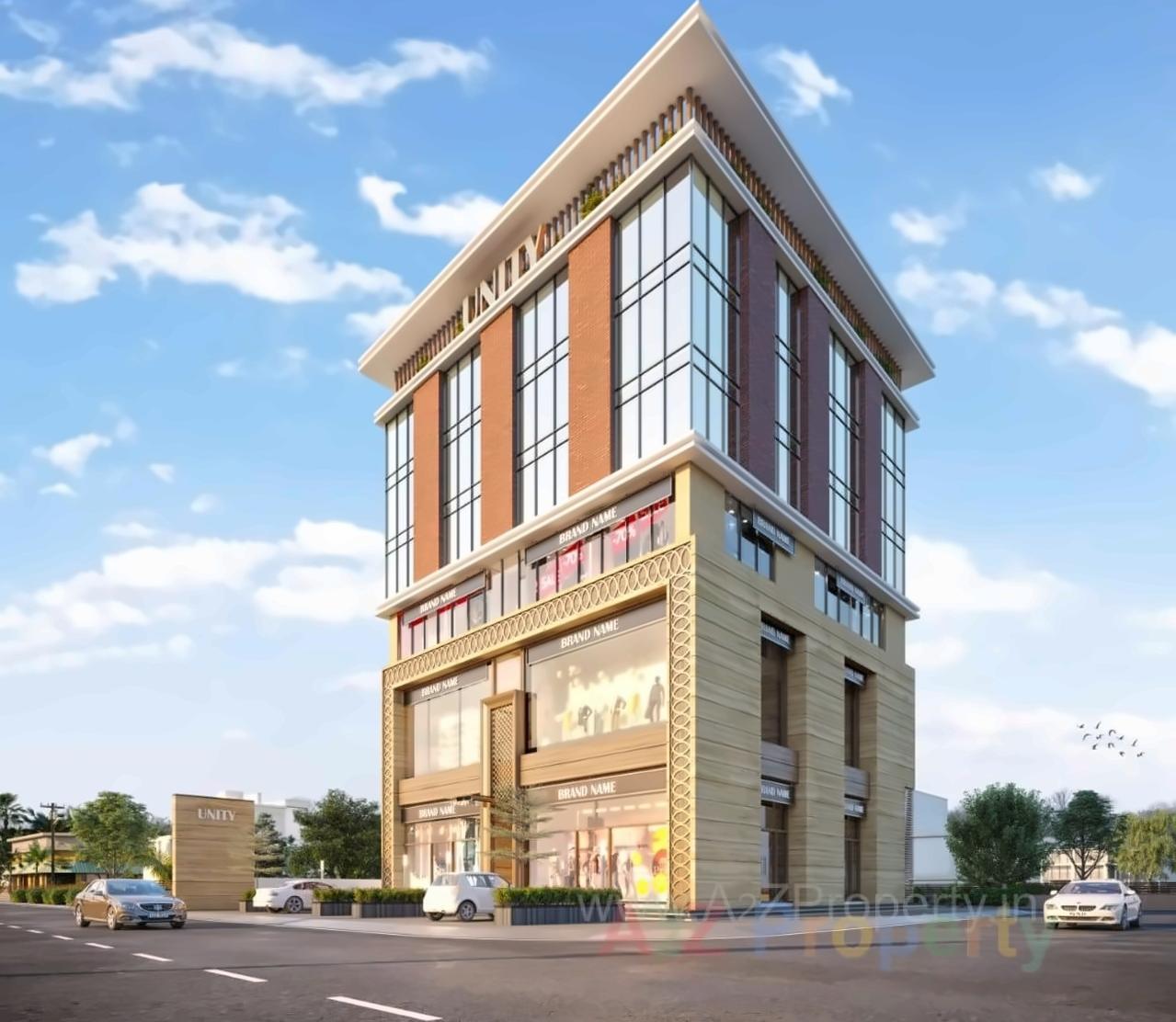 3D Elevation of real estate project Unity Prime located at Nanamava, Rajkot, Gujarat