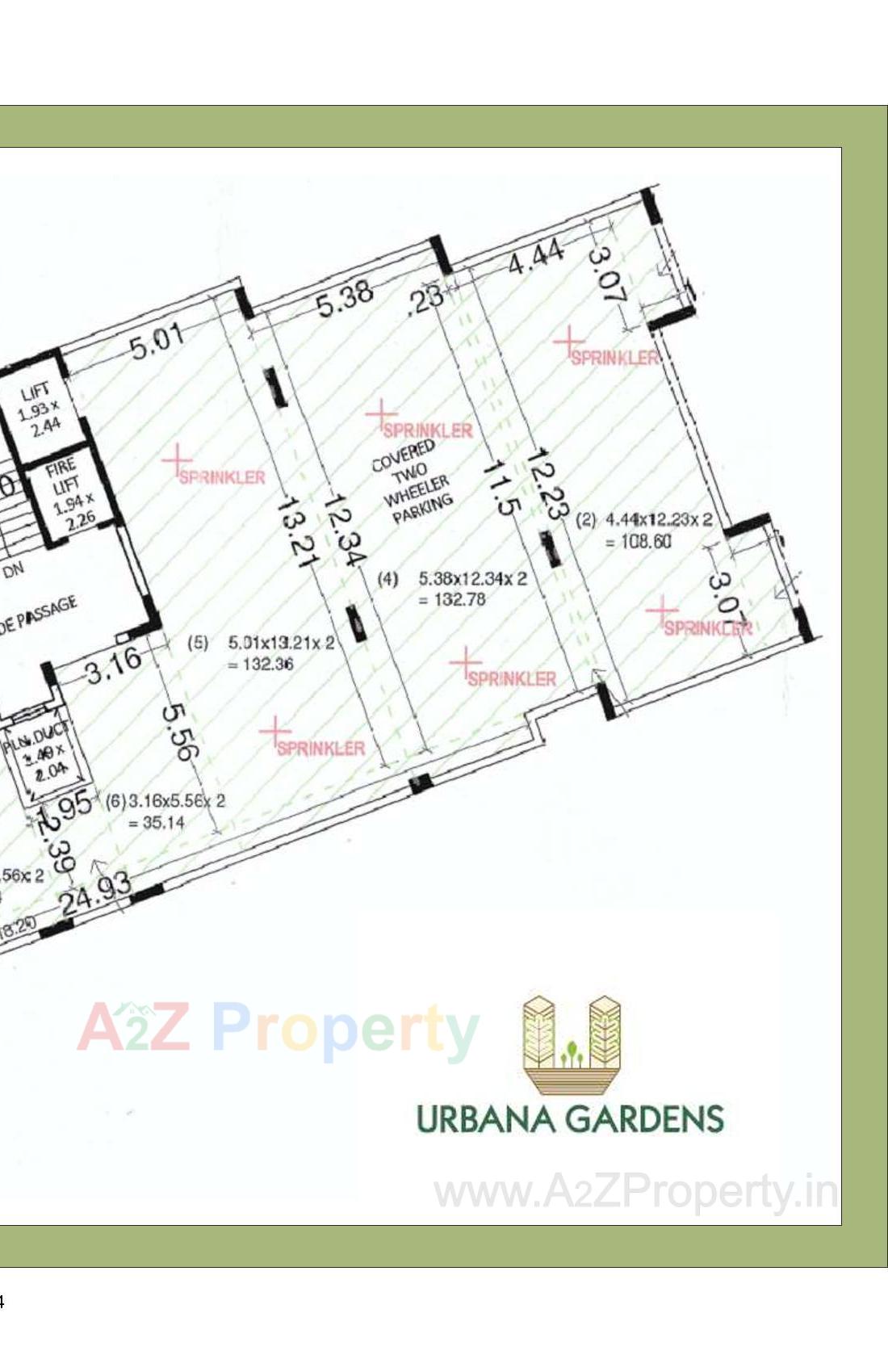 Layout of real estate project Urbana Gardens located at Motamava, Rajkot, Gujarat