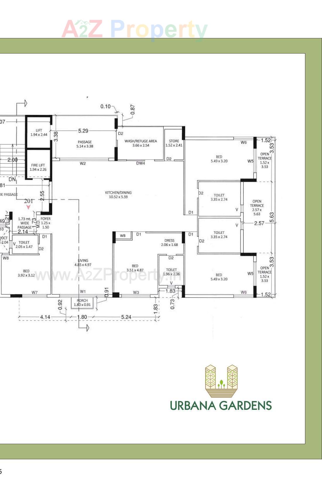 Layout of real estate project Urbana Gardens located at Motamava, Rajkot, Gujarat