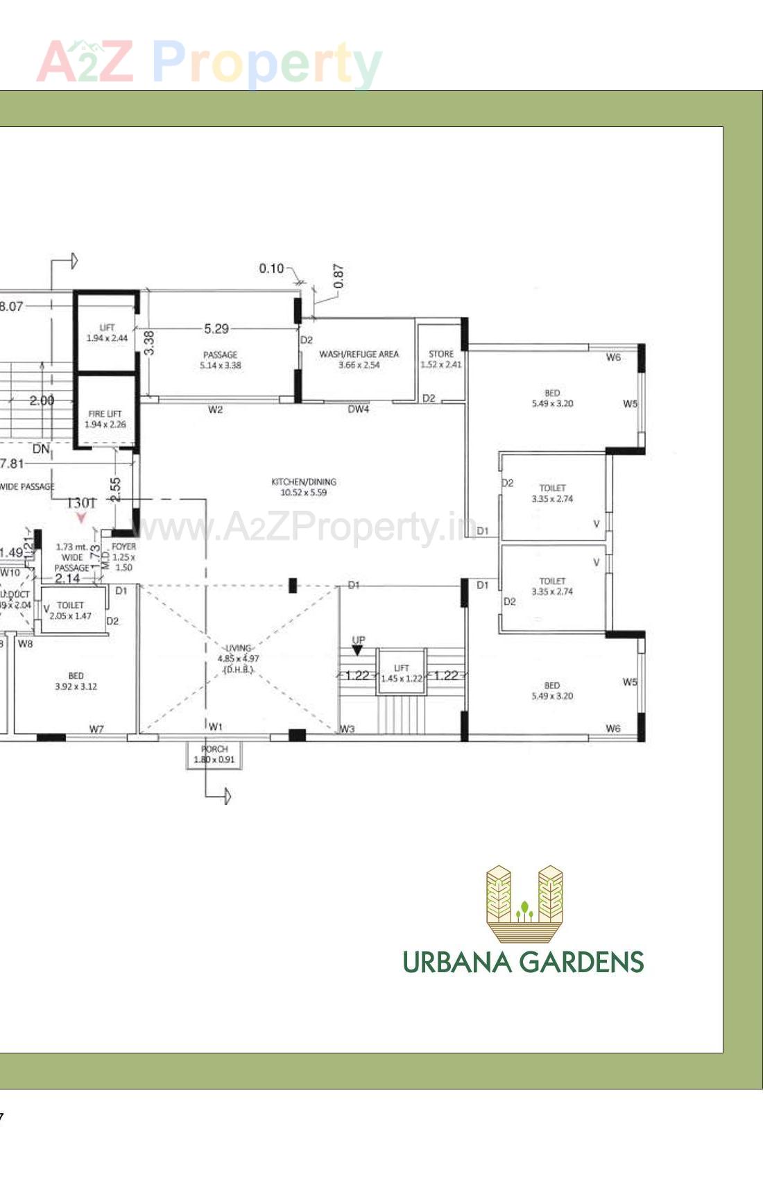 Layout of real estate project Urbana Gardens located at Motamava, Rajkot, Gujarat