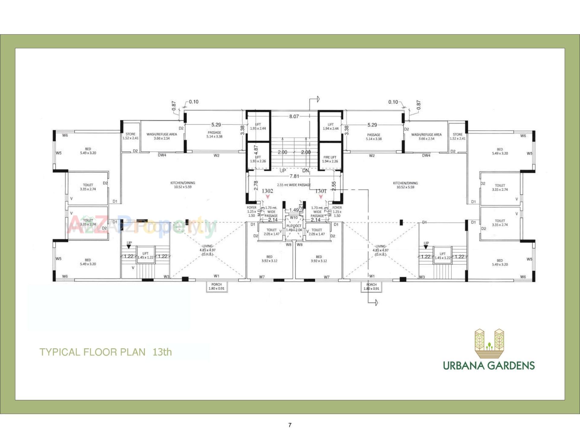 Layout of real estate project Urbana Gardens located at Motamava, Rajkot, Gujarat