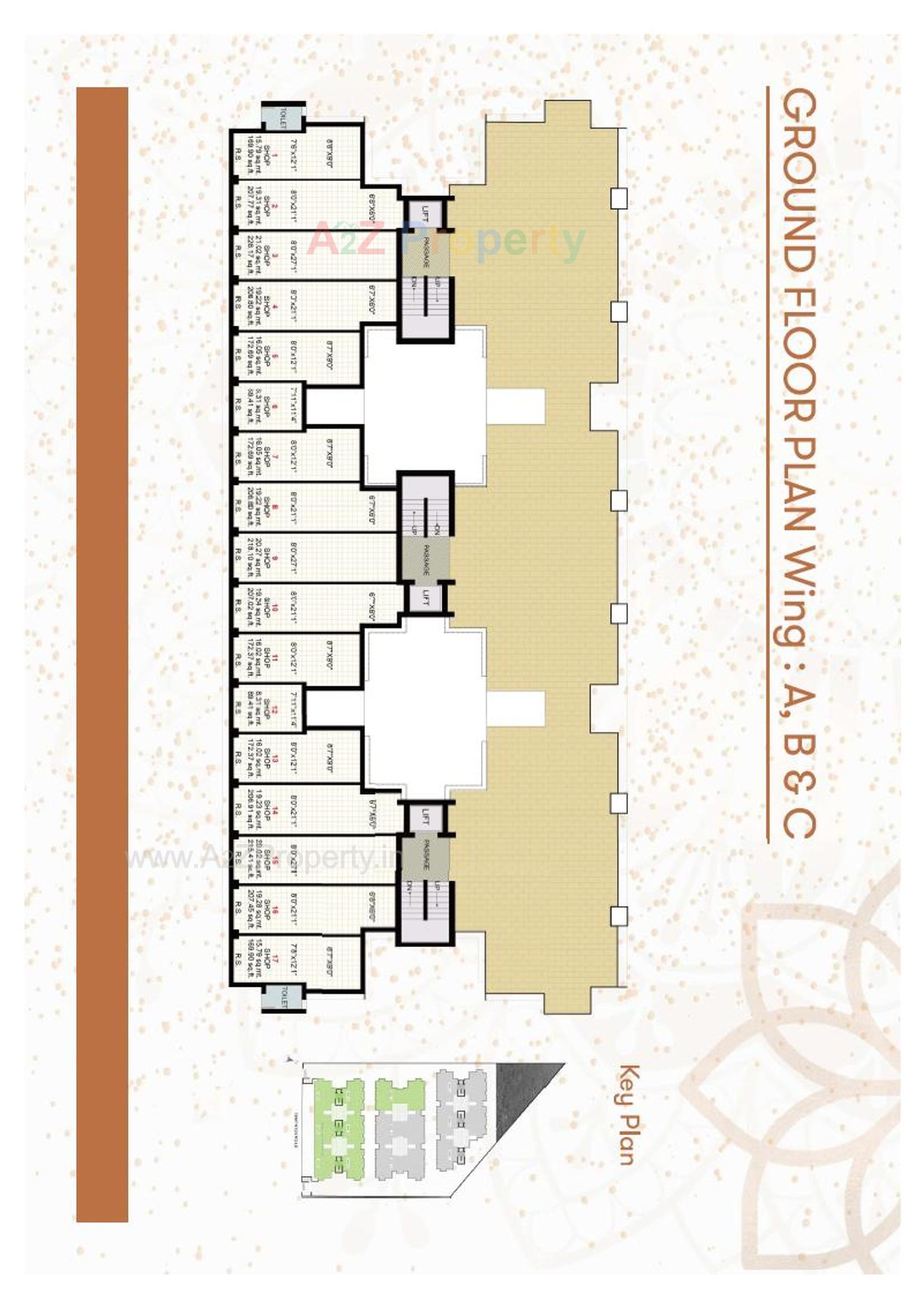 Layout of real estate project Utkarsh Residency located at Ronki, Rajkot, Gujarat