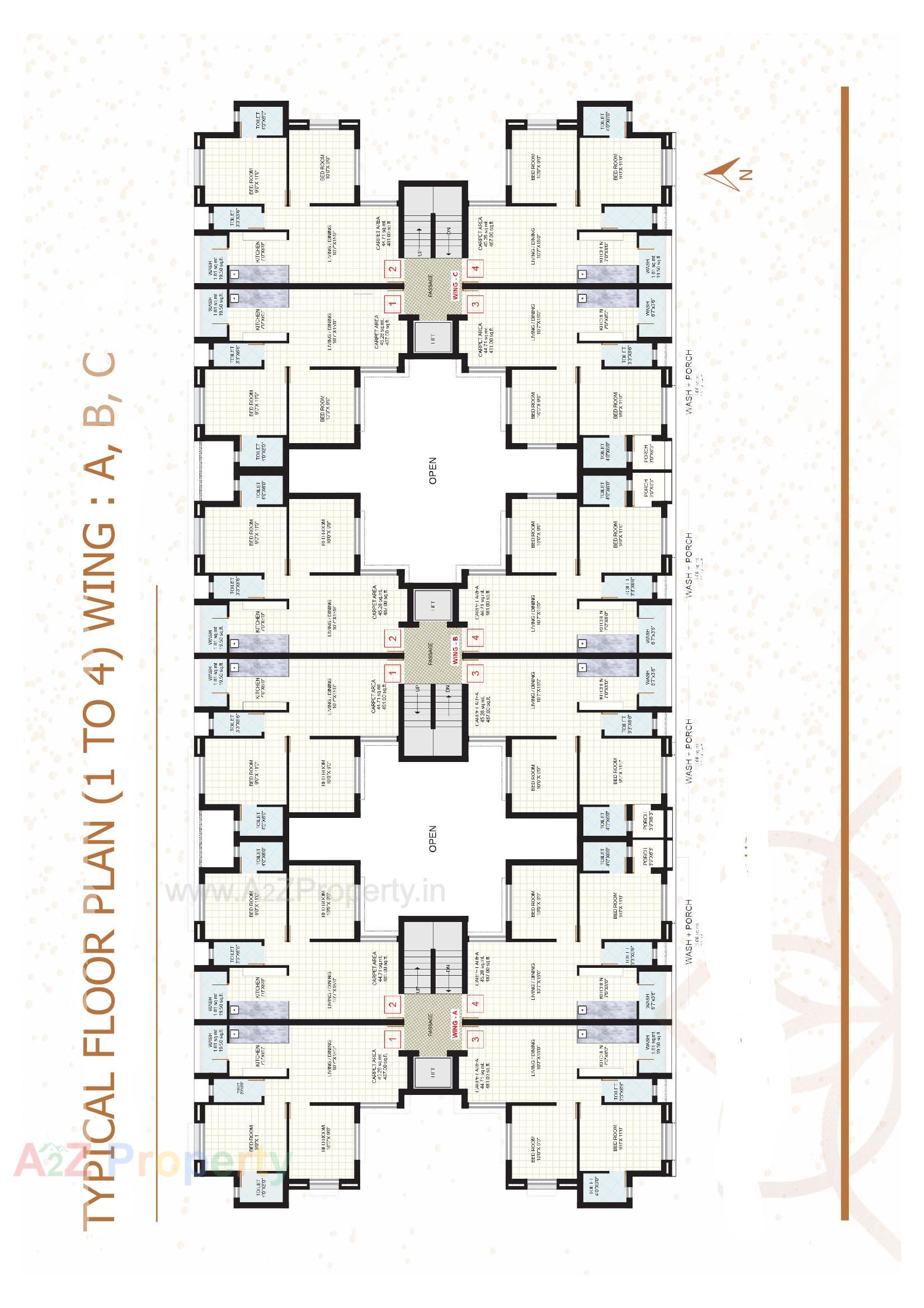Layout of real estate project Utkarsh Residency located at Ronki, Rajkot, Gujarat